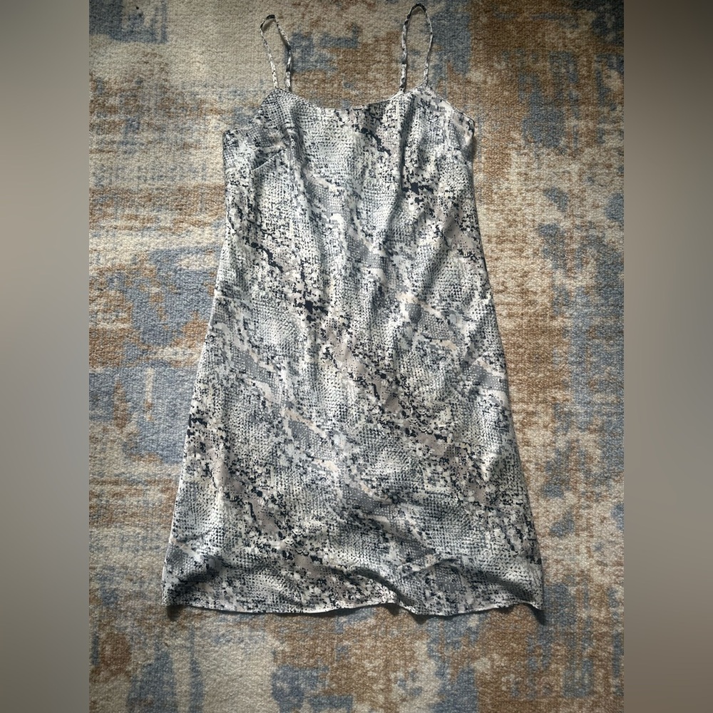 Calvin Klein Snake Print Dress - Black and Gray